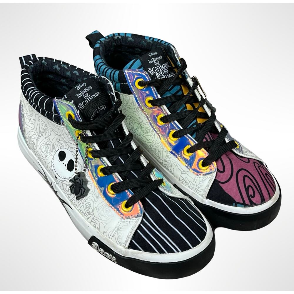 Disney Nightmare Before Christmas Ground Up Jack Sally High Top Sneakers 8